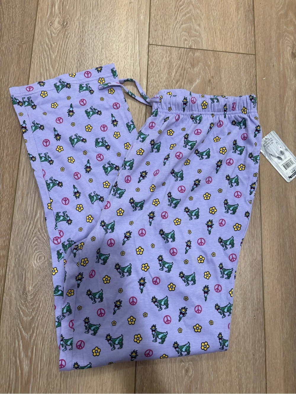 Lavender GOAT Print Pajama Pants